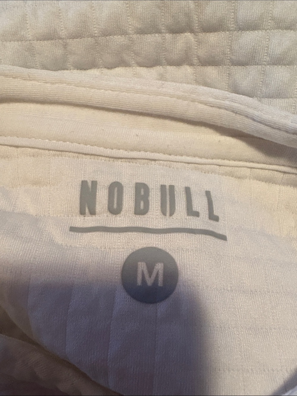 NOBULL White Quilted Waffle Crewneck Sweatshirt - Picture 8 of 8